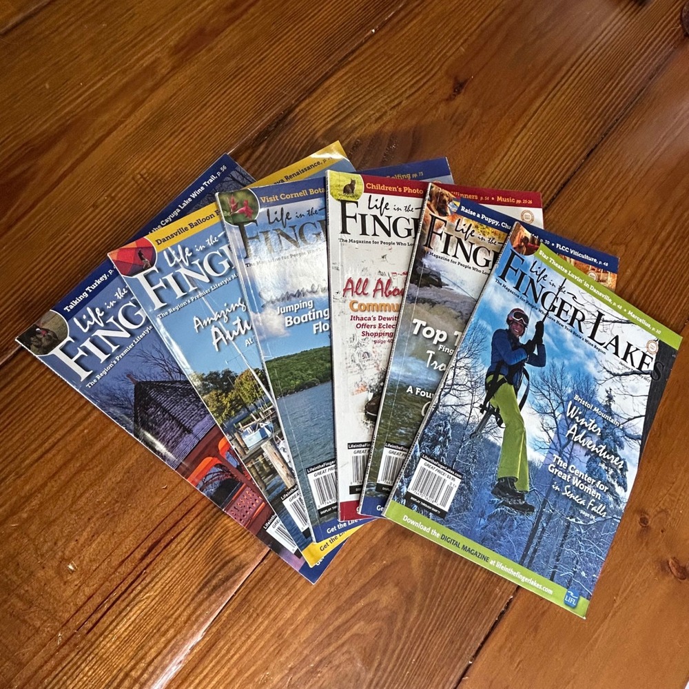 Life in the Finger Lakes Magazine 2017 Full Collection 6 Volumes NY Wine Region
